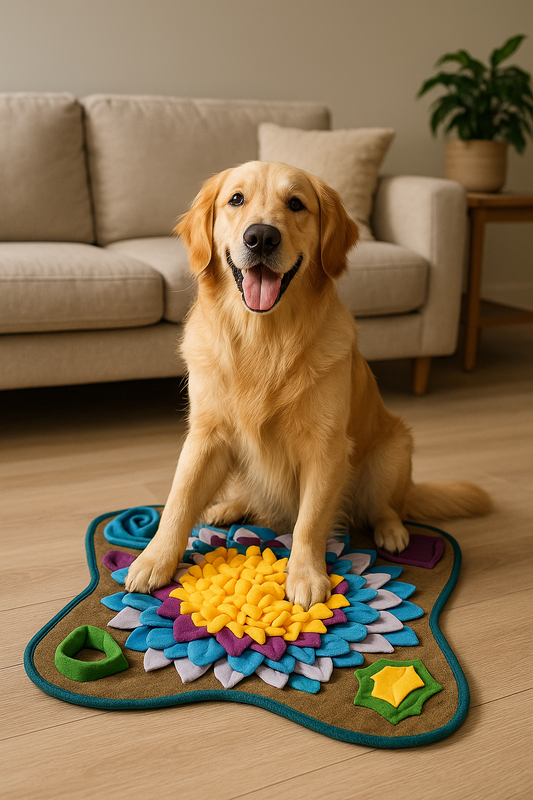 Tapis de fouille pour chien – Jeu d’intelligence & alimentation lente