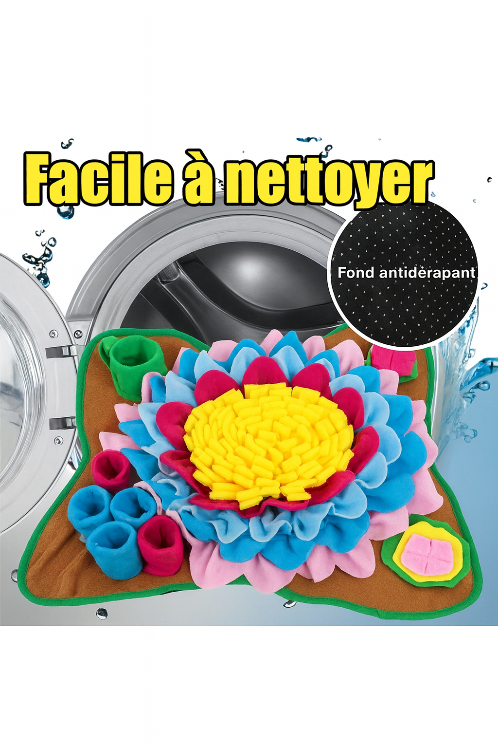 Tapis de fouille pour chien – Jeu d’intelligence & alimentation lente